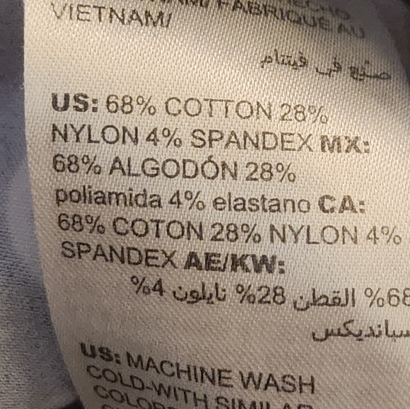 Chico's Purple Blue Paisley Cropped Pants Size 2 (Large) 5774 - Picture 5 of 6
